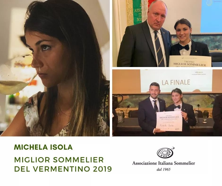 Michela Isola - Miglior  Sommelier del Vermentino 2019