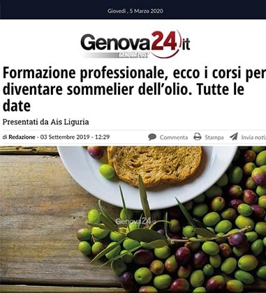 <p>Formazione professionale, ecco i corsi per diventare sommelier dell’olio. Tutte le date</p>