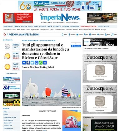 <p>Tutti gli appuntamenti e manifestazioni da lunedì 7 a domenica 13 ottobre in Riviera e Côte d'Azur</p>