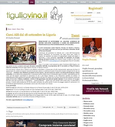 <p>Corsi AIS dal 18 settembre in Liguria</p>