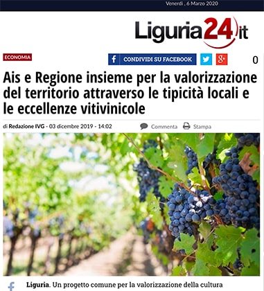 <p>Ais e Regione insieme per la valorizzazione del territorio attraverso le tipicità locali e le eccellenze vitivinicole</p>