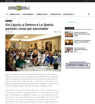 <p>Ais Liguria, a Genova e La Spezia partono i corsi per sommelier</p>