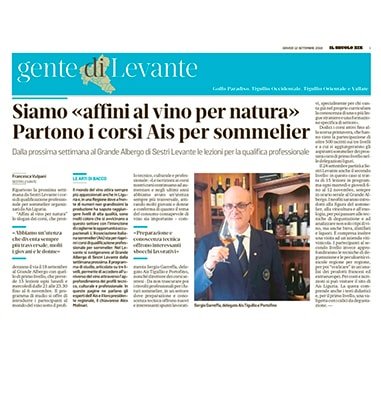 <p>Siamo affini al vino per natura. Partono i corsi Ais per sommelier</p>