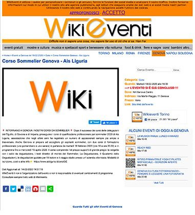 <p>Corso Sommelier Genova - Ais Liguria</p>