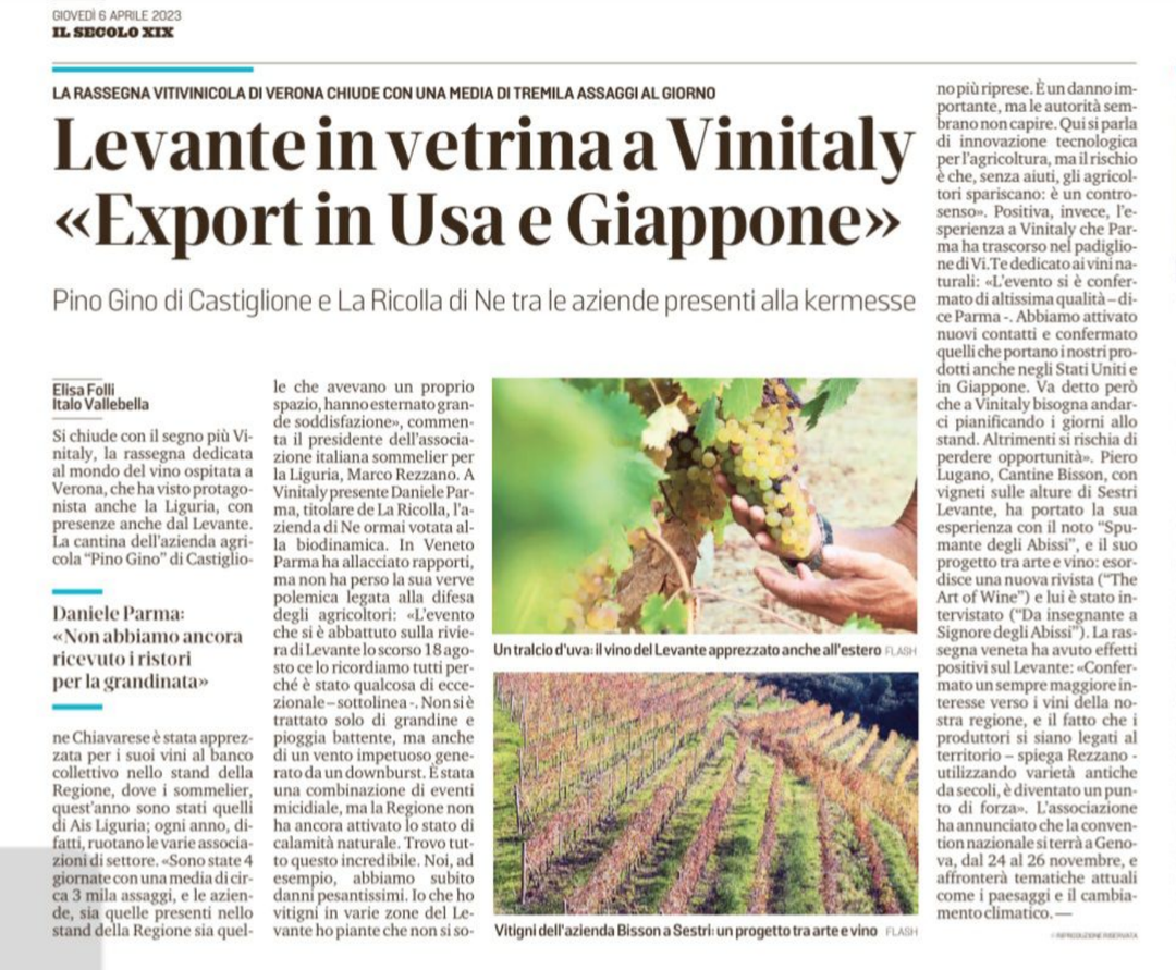 <p>Levante in vetrina a Vinitaly "Export in Usa e Giappone"</p>