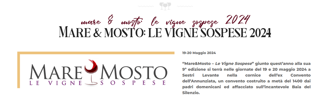 <p>Mare & mosto: le vigne sospese 2024</p>