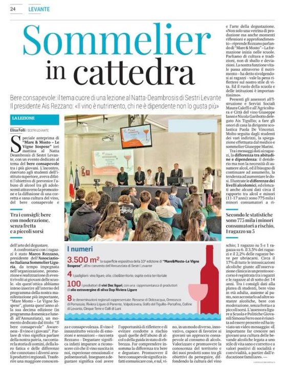 <p>Sommelier in&nbsp;cattedra</p>