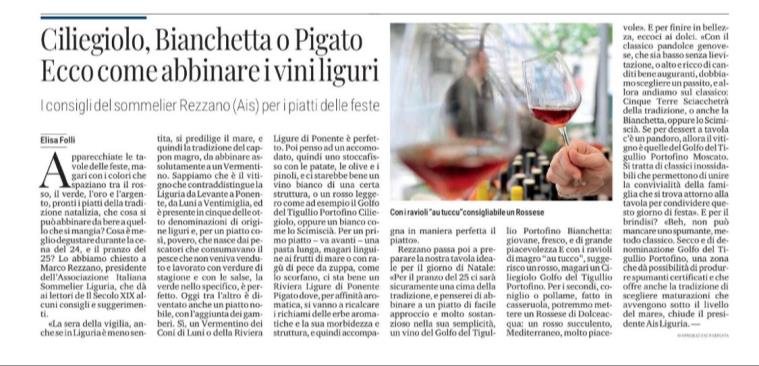 <p>Ciliegiolo, Bianchetta o Pigato. Ecco come abbinare i vini liguri</p>